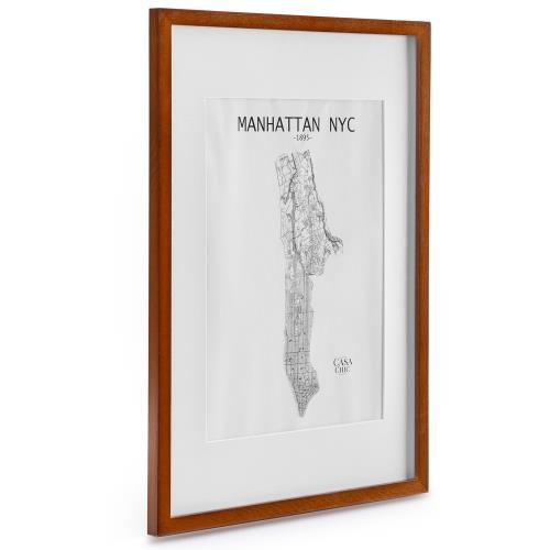 Casa Chic Kenton, ramka na zdjęcia, prostokątna, A2, passe-partout, pleksiglas