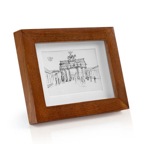Casa Chic Kenton, ramka na zdjęcia, prostokątna, 14 x 9 cm, passe-partout, szkło