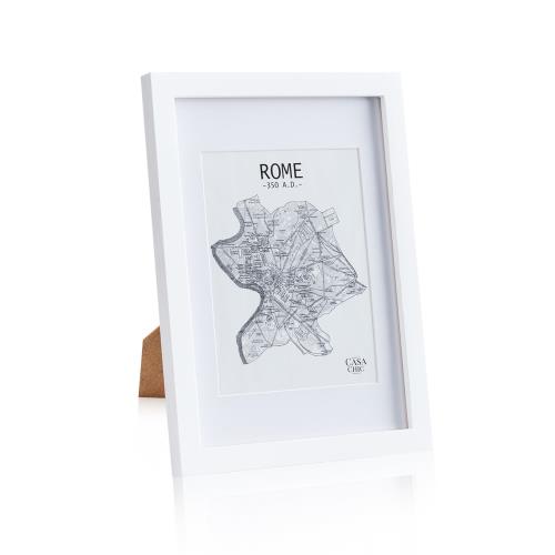 Casa Chic Everton, ramka na zdjęcia, prostokątna, A4, zdjęcia 28,8 x 20 cm, passe-partout, szkło