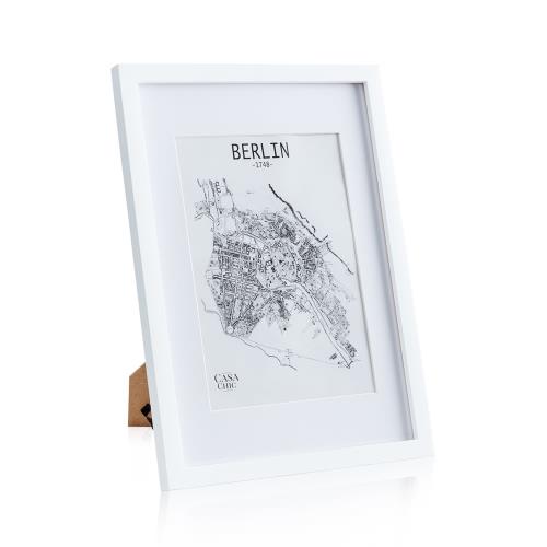 Casa Chic Everton, ramka na zdjęcia, prostokątna, A3, zdjęcia 41 x 28,7 cm, passe-partout, szkło akrylowe