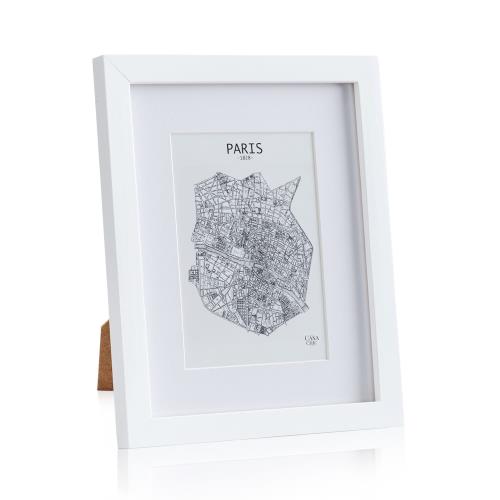 Casa Chic Everton, ramka na zdjęcia, prostokątna, 24,8 x 19,3 cm, passe-partout, szkło