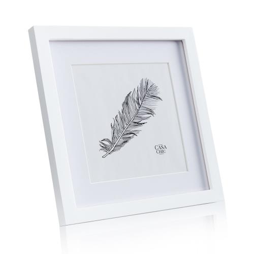 Casa Chic Everton, ramka na zdjęcia, kwadratowa, 24,4 x 24,4 cm, passe-partout, szkło