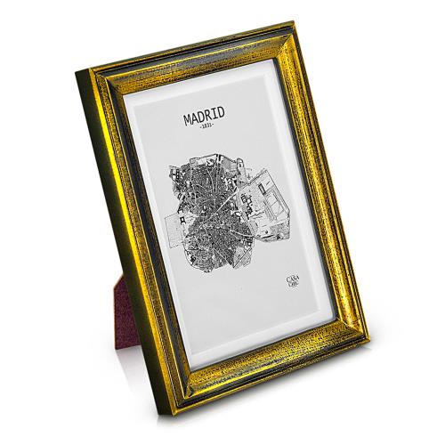 Casa Chic Lancaster, ramka na zdjęcia, prostokątna, zdjęcia 17 x 12 cm, passe-partout, drewno