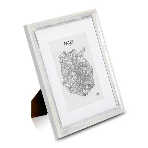 Casa Chic Lancaster, ramka na zdjęcia, prostokątna, zdjęcia 24,8 x 19,3 cm, passe-partout, drewno
