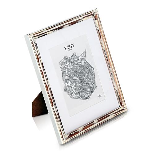 Casa Chic Lancaster, ramka na zdjęcia, prostokątna, zdjęcia 24,8 x 19,3 cm, passe-partout, drewno