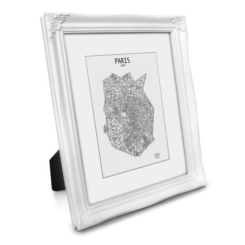 Casa Chic Regent, ramka na zdjęcia, prostokątna, zdjęcia 25 x 20 cm, passe-partout, szkło, rokoko