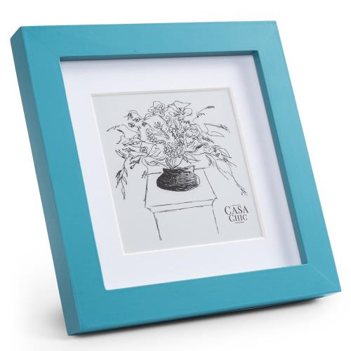 Casa Chic Clapton, ramka na zdjęcia, kwadratowa, zdjęcia 15 x 15 cm, passe-partout, szkło