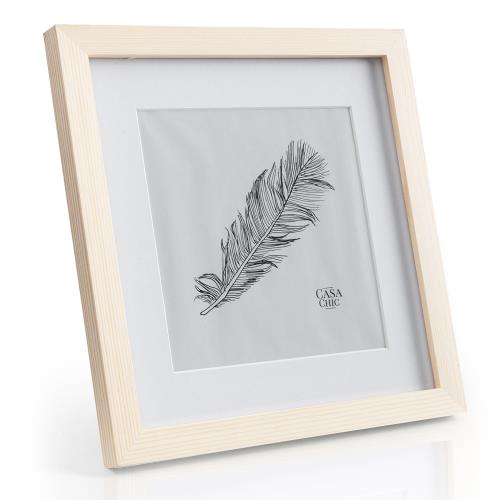 Casa Chic York, ramka na zdjęcia, kwadratowa, zdjęcia 25 x 25 cm, passe-partout, szkło