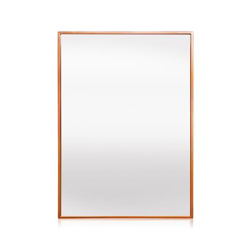 Casa Chic Croxley Lustro ścienne w metalowej prostokątnej ramie, 70 x 50 cm