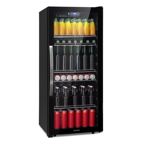 Klarstein Beersafe 7XL, lodówka na napoje, 242 l, 5 półek, szklane drzwi, stal nierdzewna