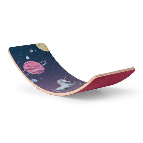 BoarderKING Balance Board Kids, deska do balansowania dla dzieci, od 3 lat, antypoślizgowa, filcowa powierzchnia