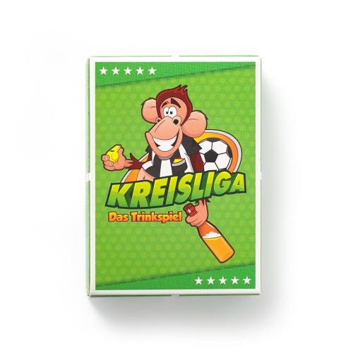 Spielehelden Kreisliga/Liga Okręgowa, gra alkoholowa, piłka nożna, 55 kart, format kieszonkowy, język niemiecki