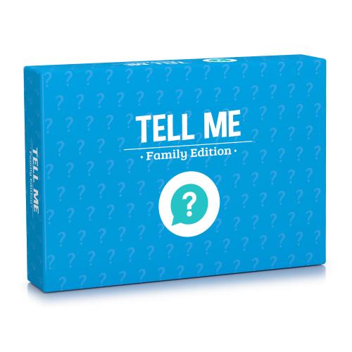 Spielehelden Tell me... Family Edition/Powiedz... rodzina, gra towarzyska, 100+ pytań, liczba graczy: 2+, wiek: od 8 lat, język angielski