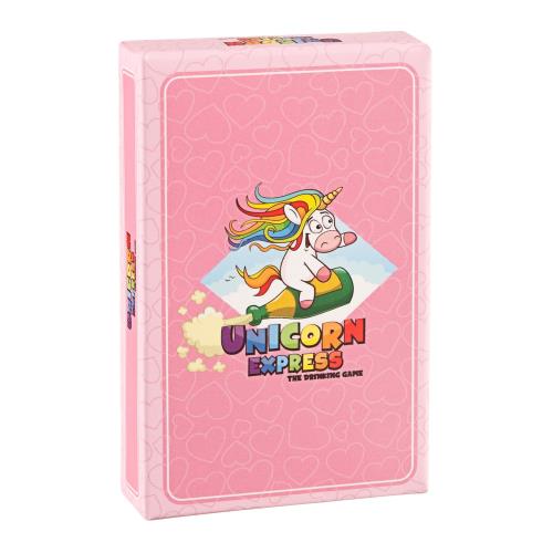 Spielehelden Unicorn Express, gra imprezowa, babski wieczór, 55 kart, język angielski