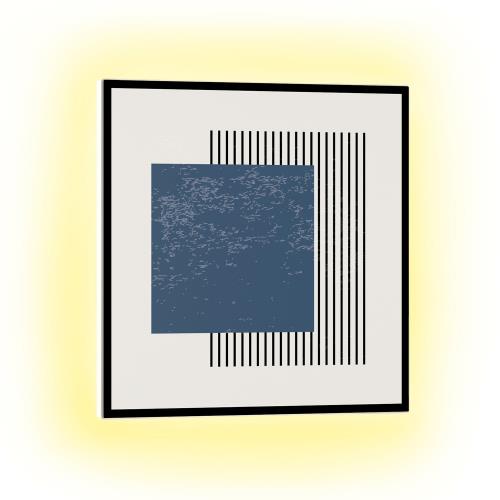 Klarstein Mojave 500 Smart, panel grzewczy na podczerwień 2 w 1, grzejnik, 60 x 60 cm, 500 W, podświetlenie RGB