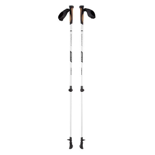 KLARFIT Pau TX Professional, kijki do nordic walking, 50% włókno węglowe, 100-130 cm, uchwyty korkowe