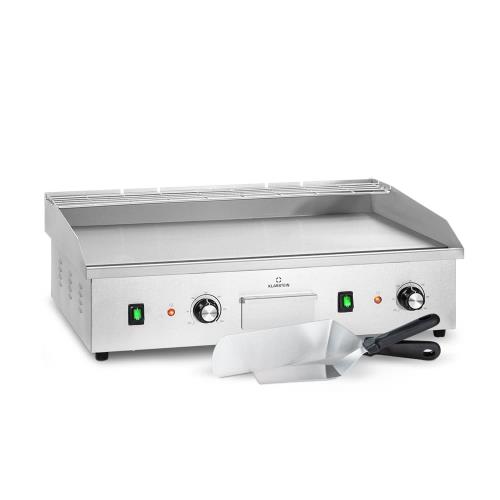 Klarstein Grillmeile 4400, grill elektryczny Plancha, 2 x 2200 W, płyta grillowa, stal nierdzewna