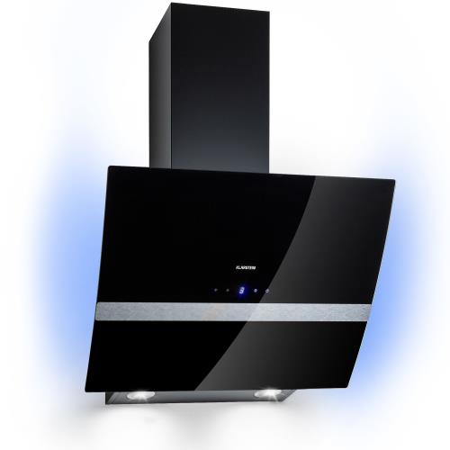Klarstein Clara 60, okap kuchenny przyścienny, 60 cm, 509 m³/h, panel dotykowy, oświetlenie ambientowe, szklany