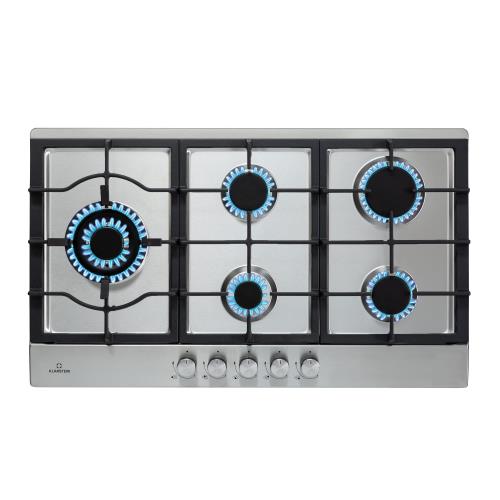 Klarstein Ignito Chef Edition, płyta gazowa, 5 palników typu Sabaf, szkło ceramiczne