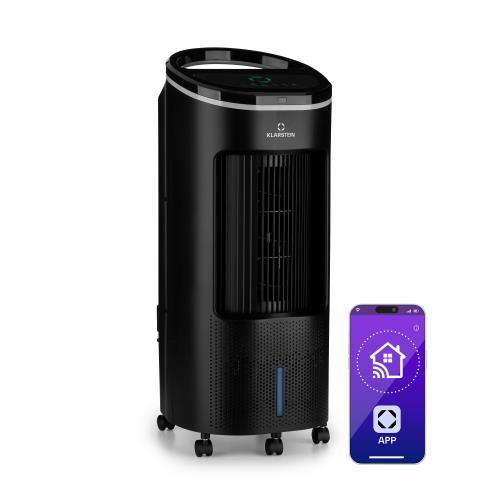 Klarstein IceWind Plus Smart, klimator 4 w 1, wentylator, nawilżacz, oczyszczacz powietrza, sterowanie przez aplikację