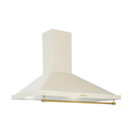 Klarstein Montblanc 90, okap kuchenny, 90 cm, 610 m³/h, 165 W, 2 x 1,5 W, LED, reling