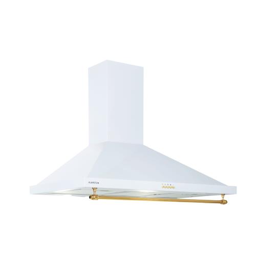 Klarstein Montblanc 90, okap kuchenny, 90 cm, 610 m³/h, 165 W, 2 x 1,5 W, LED, reling