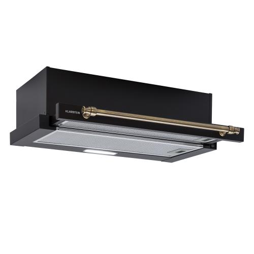 Klarstein Vilhelmine 60 Retro, okap płaski, EEK B, Przepływ powietrza: 332 m³/h z możliwością przedłużenia