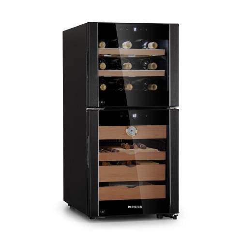 Klarstein El Dorado 89, humidor i chłodziarka do wina, sterowanie dotykowe, 89 l, LED