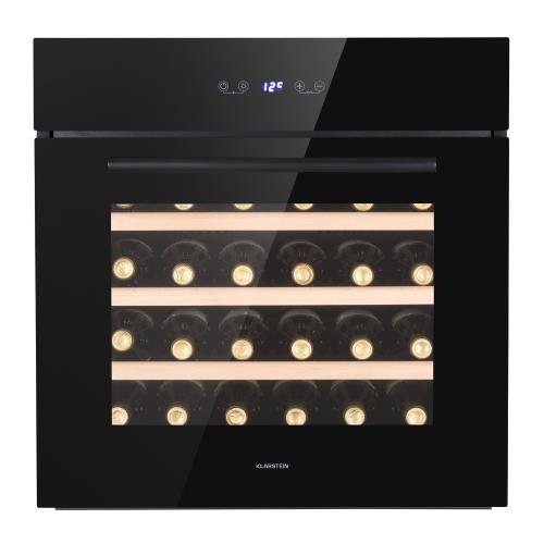 Klarstein Vinsider 30 Built-In Uno, chłodziarka do wina do zabudowy, 30 butelek, 77 l, stal nierdzewna