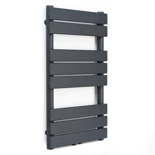 Blumfeldt Fairmont, grzejnik łazienkowy, 80 x 45 cm, 375 W, ciepła woda, 3 uchwyty na ręczniki, 1/2