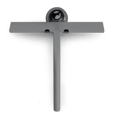 Gütewerk by blumfeldt Blaze, ściągaczka do kabiny prysznicowej, 23 cm, silikon, stal nierdzewna, nowoczesny design