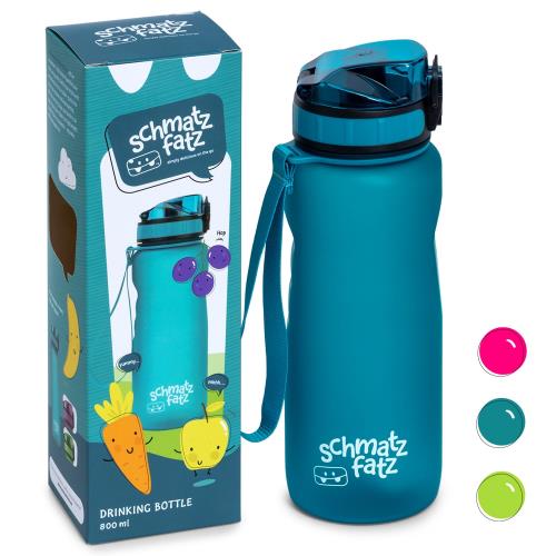 Klarstein Wakaba, bidon, 800 ml, butelka na wodę, tworzywo Tritan, nie zawiera BPA