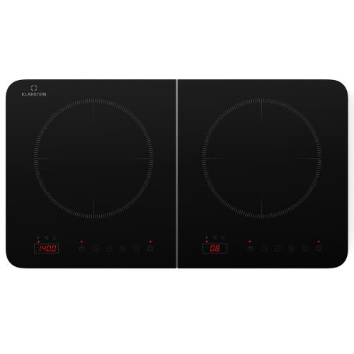 Klarstein Cookio, płyta indukcyjna podwójna, 3500 W, timer, szklano-ceramiczna