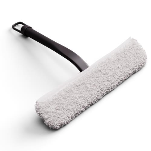 Blaze, ściągaczka do wody 2 w 1, 28 cm, silikon, do szyb, kabin prysznicowych i luster, nakładka z mikrofibry