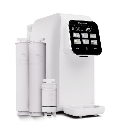 Klarstein AquaLine 3L, dystrybutor wody filtrowanej, 5-stopniowa filtracja, 6 temperatur wody, pojemność 3 l