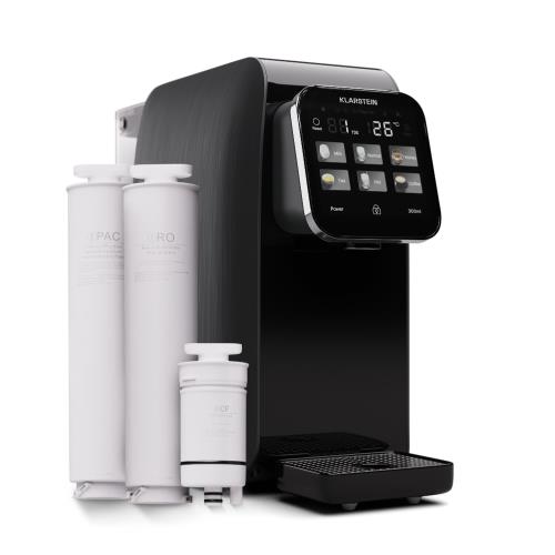 Klarstein AquaLine 3L, dystrybutor wody filtrowanej, 5-stopniowa filtracja, 6 temperatur wody, pojemność 3 l