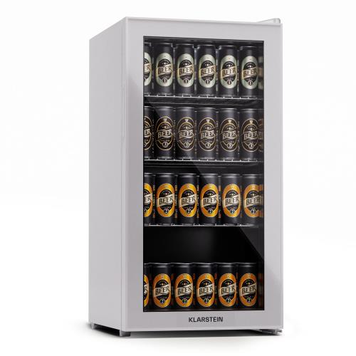 Klarstein Beersafe 74 Slim, lodówka, 74 l, 3 półki, szklane drzwi panoramiczne