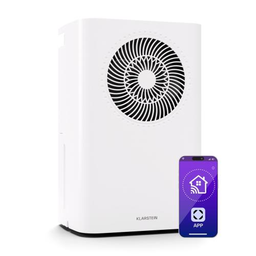 Klarstein CircleDry Smart 16 L osuszacz powietrza, 16 l/24 h, 290 W, 32 m², Wi-Fi, timer, filtr