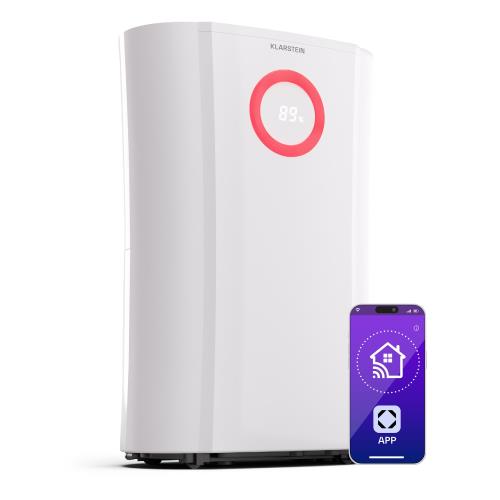 Klarstein DryFy Pro Connect 20 Smart, osuszacz powietrza, WiFi, kondensacyjny, 20 l/doba, 20-30 m²