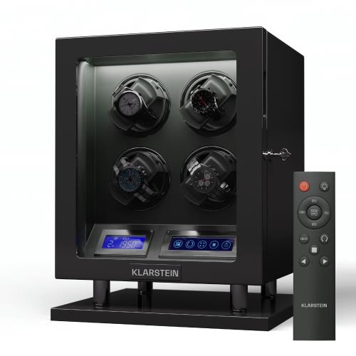 Klarstein Verdon 4, rotomat do zegarków, 4 zegarki, 3 tryby, 5 prędkości, LED, pilot