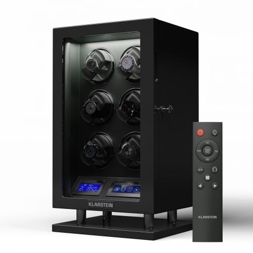 Klarstein Verdon 6, rotomat do zegarków, 6 zegarków, 3 tryby, 5 prędkości, LED, pilot