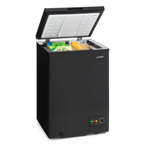 Klarstein Iceblokk 100, zamrażarka skrzyniowa, wolnostojąca, 100 l, 75 W, F, czarna