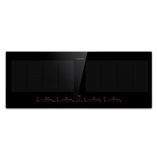 Klarstein Masterzone 90 Slim Flex, płyta indukcyjna do zabudowy, 4 pola grzejne, 2 strefy Flex, ThermoBoost, technologia Smart Flex, maks. 7200 W