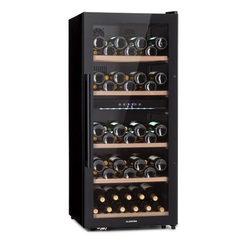 Klarstein Barossa 91 Duo, chłodziarka do wina, 204 l, 91 butelek, 2 strefy