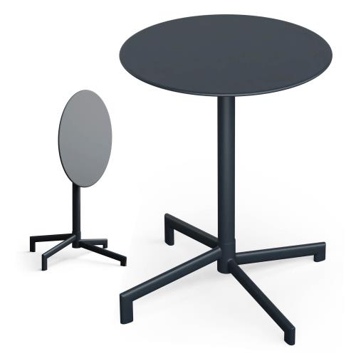 Blumfeldt UrbanEdge stolik bistro, stolik barowy, 60 cm, składany, malowany proszkowo, odporny na warunki atmosferyczne