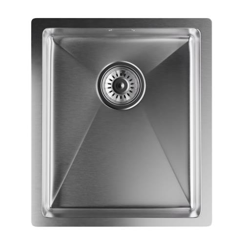 Klarstein TitanSteel stalowy zlewozmywak kuchenny o wymiarach 45 x 39 cm (dł. x szer.) powierzchnia odporna na zarysowania i wysoką temperaturę