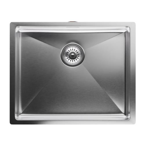 Klarstein TitanSteel stalowy zlewozmywak kuchenny o wymiarach 45 x 55 cm (dł. x szer.) powierzchnia odporna na zarysowania i wysoką temperaturę