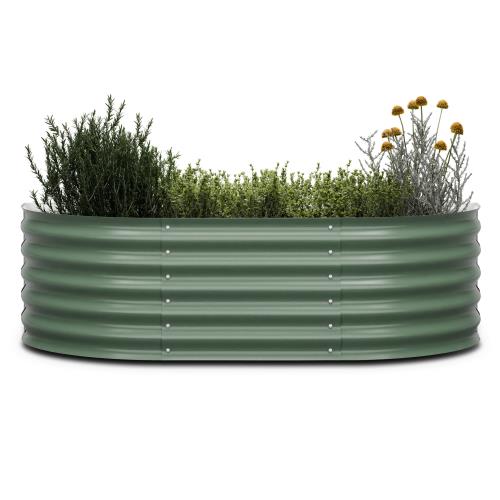 Blumfeldt High Grow Extended, podniesiona grządka, 150 x 43 x 60 cm, falista blacha stalowa, łatwy montaż, odporna na rdzę i mróz