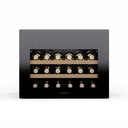 Klarstein Lodówka na wino Rhone 28 Uno, 28 butelek, sterowanie LED, otwieranie push-to-open, cicha