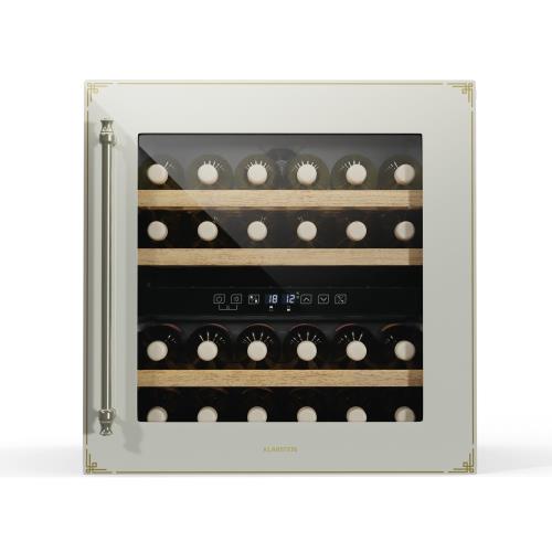 Klarstein Chłodziarka do wina Vinsider Victoria 36, 36 butelek, dotykowa, ochrona UV, LED, cicha, 3 półki